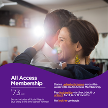 All Access Membership $73wk